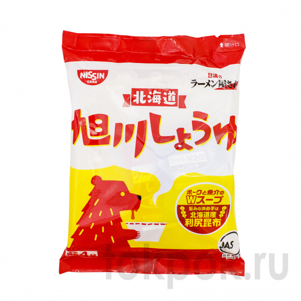 Лапша рамен с соевым соусом Асахикава Nissin, 89 гр