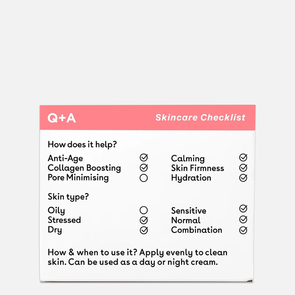 Q+A COLLAGEN Крем для лица, 50 гр