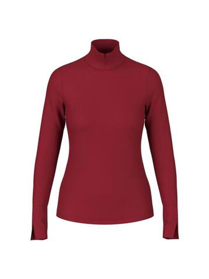 Marc Cain Водолазка из хлопка с декоративными разрезами