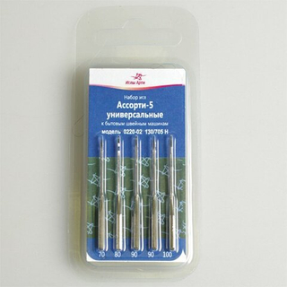 Иглы для БШМ универсальные ассорти №70/80/90/100-Арти