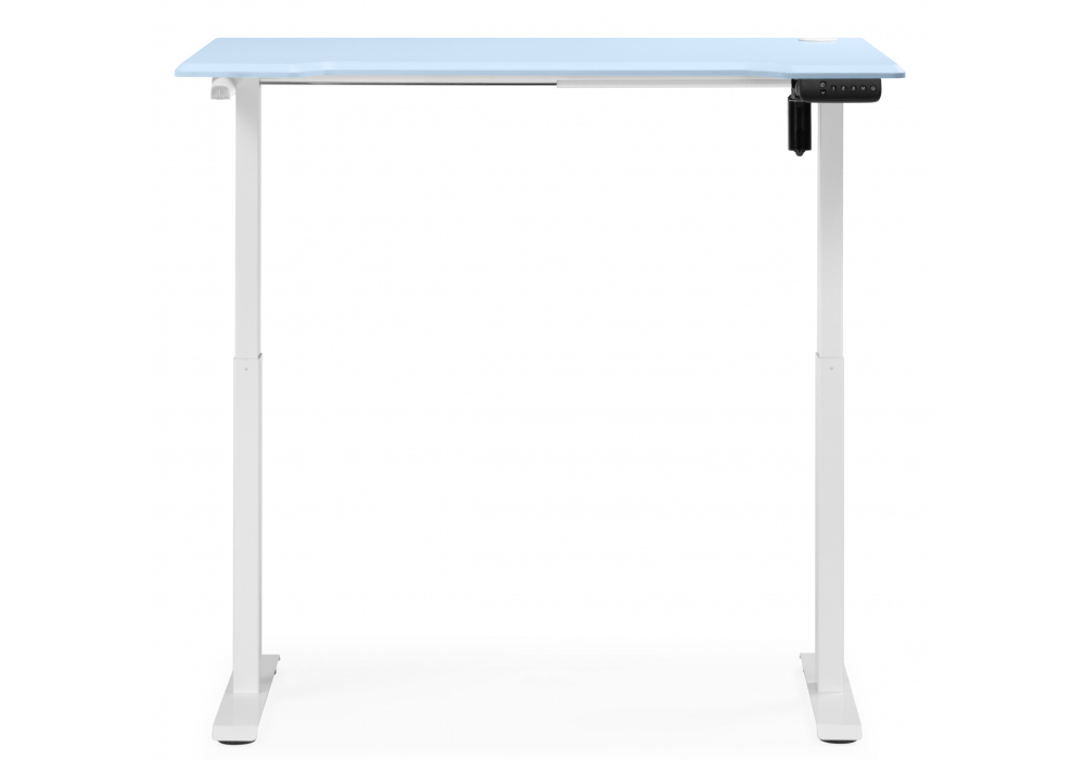 Компьютерный стол Woodville Маркос 120х75 голубой, белый, ножки белые
