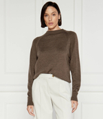 Хлопковый свитер Max Mara Leisure - коричневый(263661586)