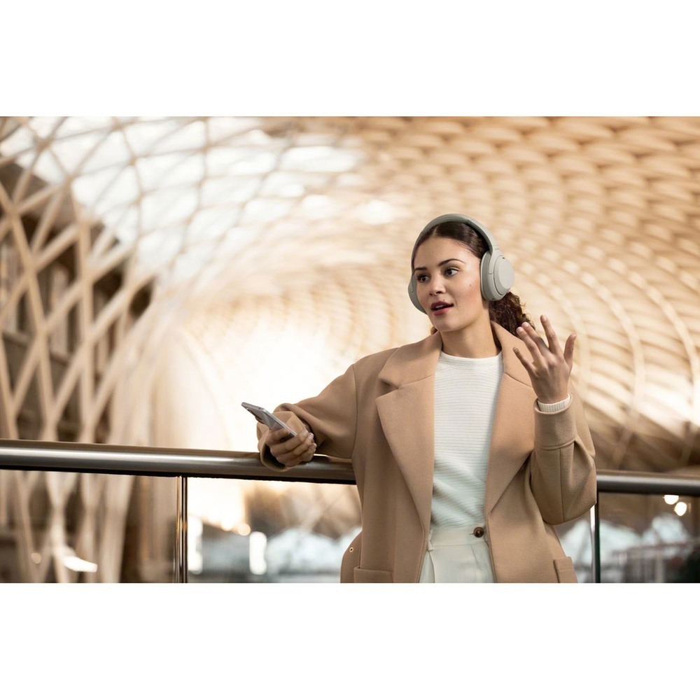 Беспроводные наушники Sony wh-1000xm4 с шумоподавлением серебро