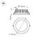 Встраиваемый светодиодный светильник Arlight LTD-145WH-Frost-16W Warm White 110deg 021068