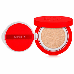 Тональный кушон с матовым финишем.  Missha Тон 23 Velvet Finish Cushion SPF50+ PA+++№23 15 гр.