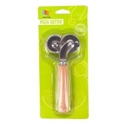 Нож для нарезки мучных изделий двойной 7*2*15см. (нержавеющая сталь, дерево)