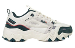 FILA Oakmont retro synthetic leather non-slip breathable low-cut casual running shoes for men and women with the same style white, green and gray Korean version