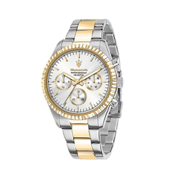 Maserati Wrist Watch Quartz Movement Steel Stainless Steel Strap 43mm Blue Dial Men"s Watches