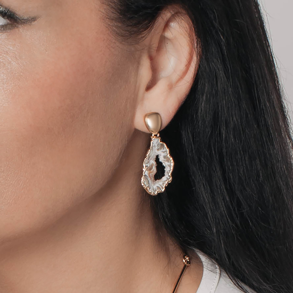 Серьги Possebon Geodo Natural A5497.15 BR/G