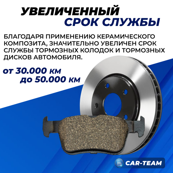 Колодки тормозные задние (керамические) Changan CS55 (арт. ZCP-1247)