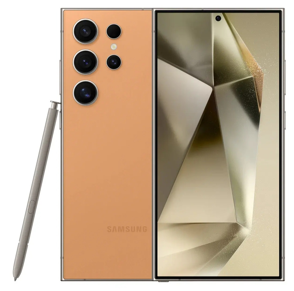 Смартфон Samsung Galaxy S24 Ultra 12 ГБ/256 ГБ (Оранжевый титан | Titanium Orange) (Snapdragon)