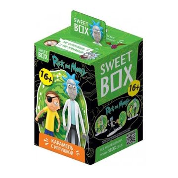 Карамель с игрушкой в коробочке РИК И МОРТИ SWEET BOX 10г. (Китай)