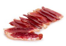 Карпаччо из утки сырокопченная, нарезка, 60г Карпаччо из утки сырокопченная, нарезка, 60г