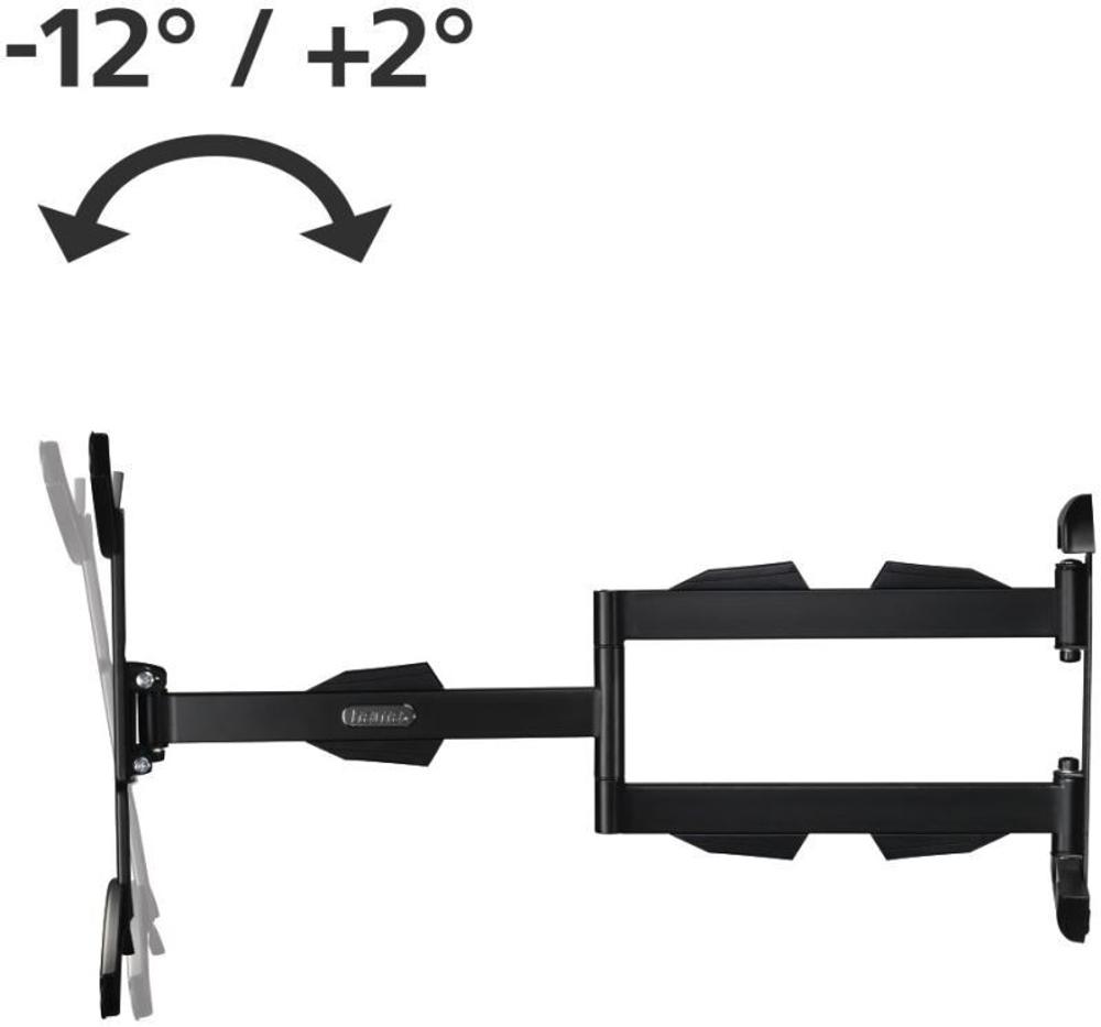 Кронштейн для телевизора Hama H-108712 черный 32;-65; макс.25кг настенный поворотно-выдвижной и наклонный