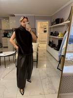 Манишка из эко-меха под норку