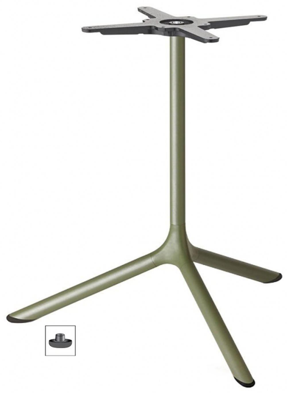 Стол ламинированный обеденный Scab Design Tripe Maxi, оливковый, каменный