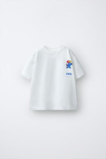 ZARA ФУТБОЛКА С ПРИНТОМ FIFA CLASSICS - FIFA WORLD CUP ™ 1998, БЕЛЫЙ