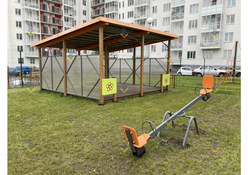 Теневой навес 20 кв. метров