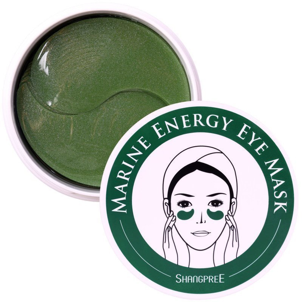 Патчи Shangpree Marine Energy Eye Mask для глаз с экстрактом водорослей, 1,4 гр x 60 шт