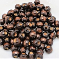 Бусины пришивные дерево, р. 5-6 мм