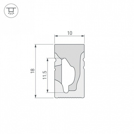 Короб накладной гибкий Arlight WPH 041089