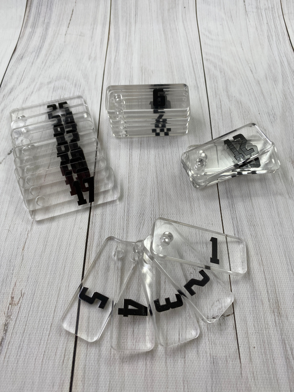 прозрачные номерки на ключи