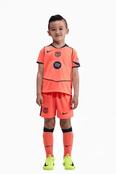Футбольная форма Nike FC Barcelona 25/26 3rd Little Kids - оранжевый