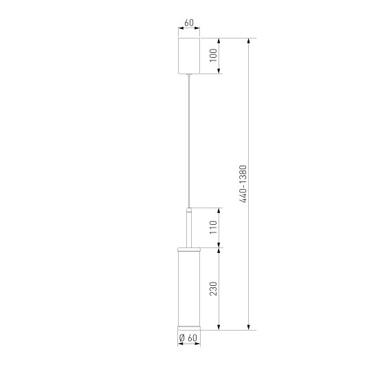 50386/1 LED / подвесной светильник / латунь