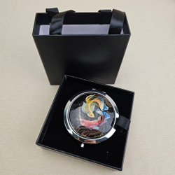 Двустороннее зеркало "Рыбки" с ручной росписью