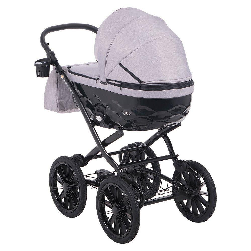 Детская коляска Adamex Chantal Retro 3 в 1 C202 (св.серый )