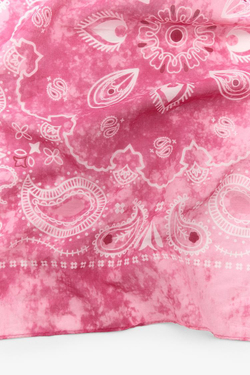 ZARA ПЛАТОК С ПРИНТОМ И КАМНЯМИ, РОЗОВЫЙ