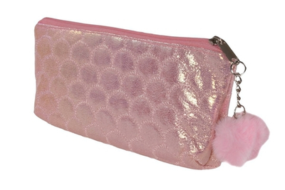 Пенал "Перламутр" с брелком, 19*8,5см, 4 вида микс