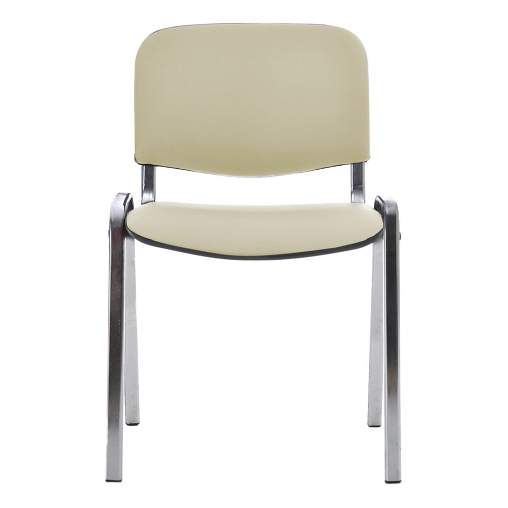 Стул Helmi HL-F01 "Изо", каркас хром, обивка кожзам бежевый