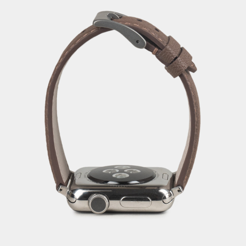 Ремешок для Apple Watch 40/41/42 mm из кожи козы, коричневого цвета