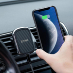 Магнитный автомобильный держатель с беспроводной зарядкой PITAKA MagEZ Mount Qi Car Vent (CM3001Q) Беспроводная зарядка: Qi 10 Вт. Устанавливается на вентиляционную решётку