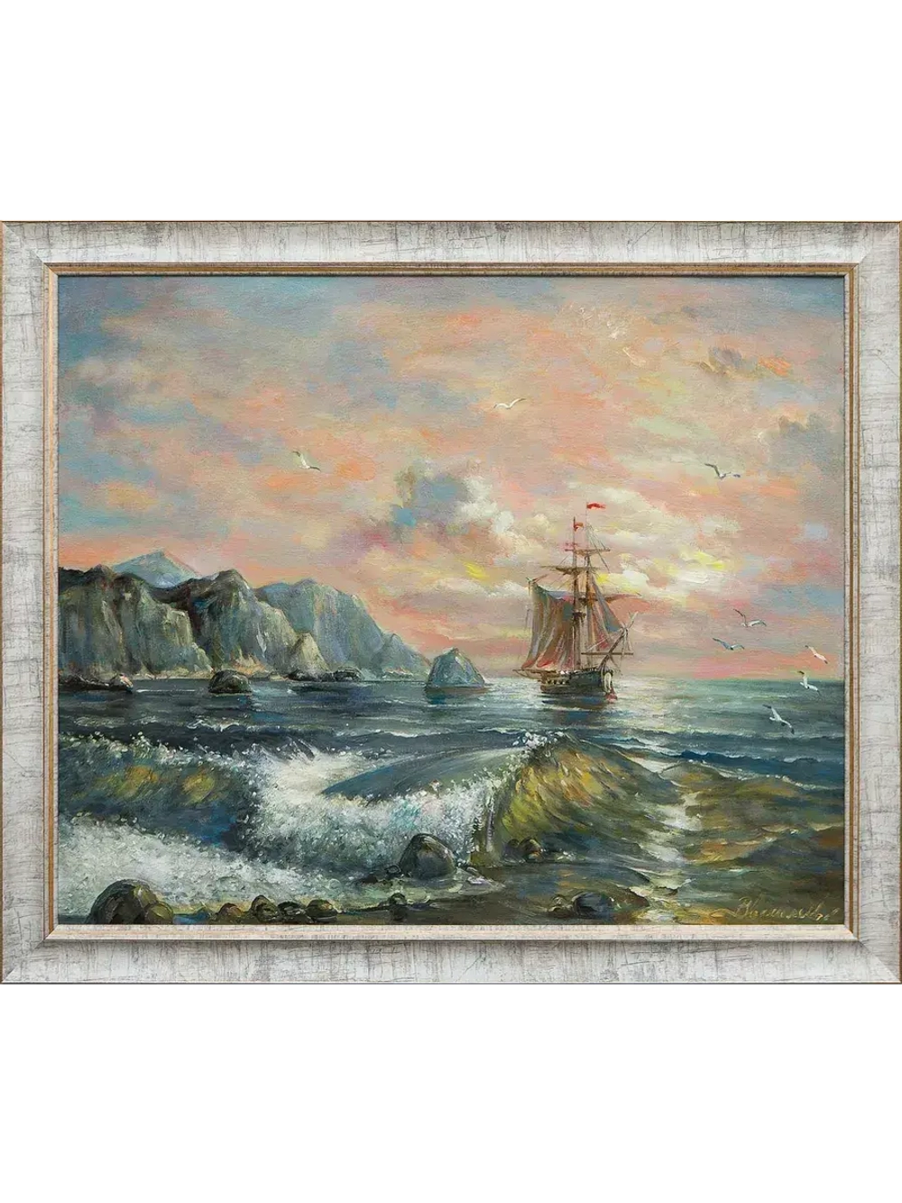 Картина маслом "Море" Васильев