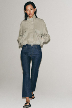 ZARA ДЖИНСЫ BOOTCUT СО СРЕДНЕЙ ПОСАДКОЙ — ZW COLLECTION, ВЫЦВЕТШИЙ СИНИЙ