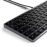 Клавиатура Satechi Slim W1 USB-C Wired Keyboard-RU. Раскладка - Русская. Цвет- Серый космос.