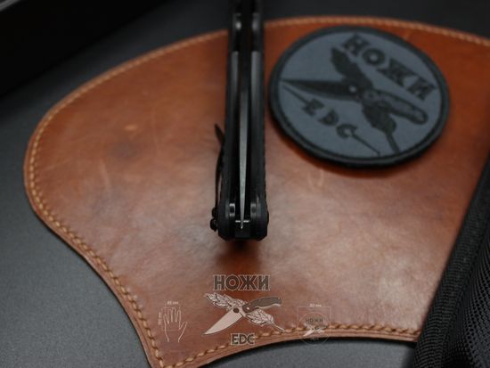Складной нож НОКС Аватар (Black) 334-700424 c клинком из стали D2, рукоять G10