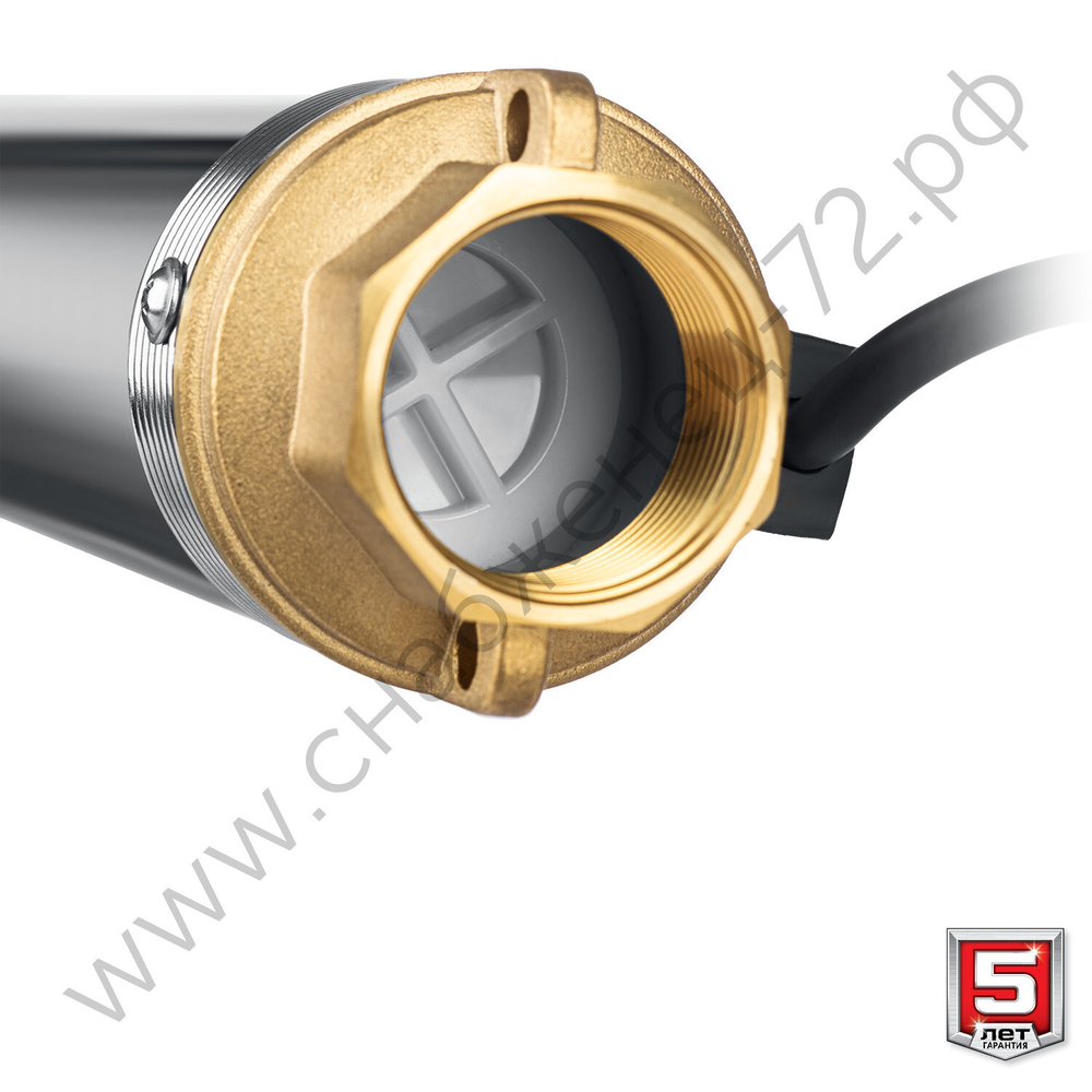 ЗУБР 1000 Вт, 80 м напор, скважинный центробежный насос, корпус из нержавеющей стали (НСЦ-75-80)