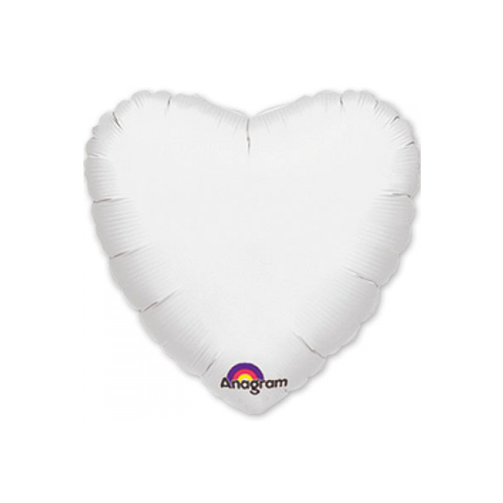 Шарик сердце белое