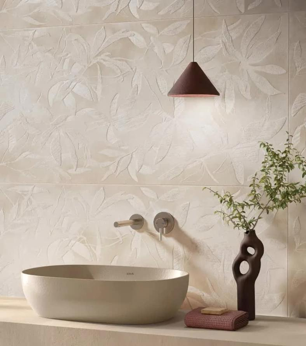 Vitra ArtWall Цветы Слоновая Кость Матовый 60x120