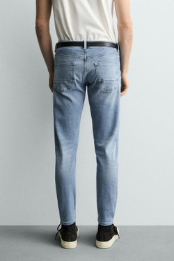 ZARA ДЖИНСЫ SKINNY FIT, ГОЛУБОЙ