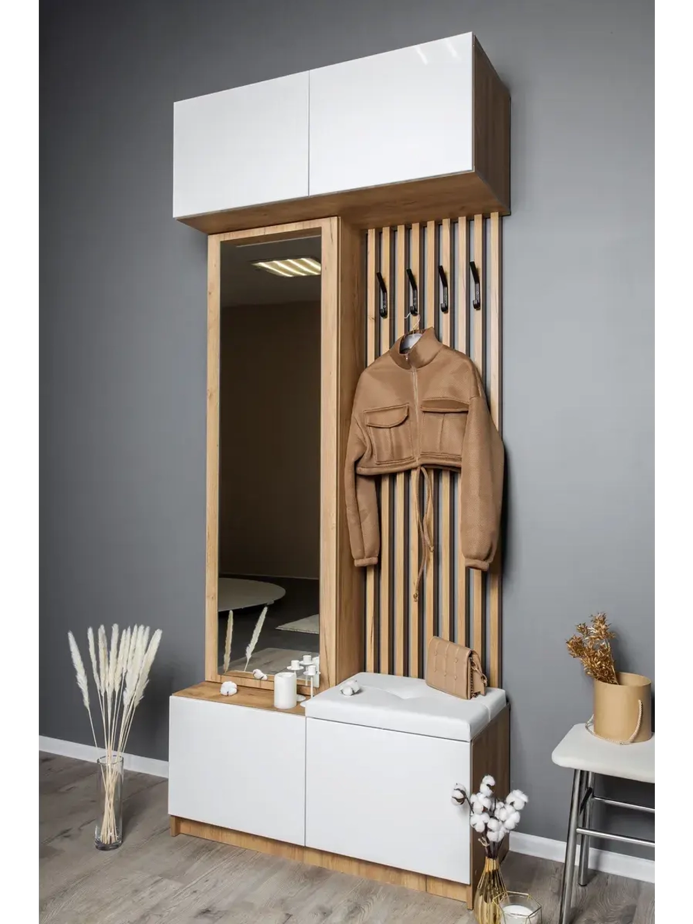 Прихожая с зеркалом комплект мебели 100х41,4х236 см