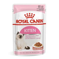 Влажный корм для котят Royal canin Kitten, мелкие кусочки в соусе, Пауч 85 г