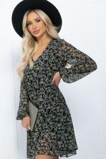 Платье Виорика (черно-желтое) П11726 LT Collection