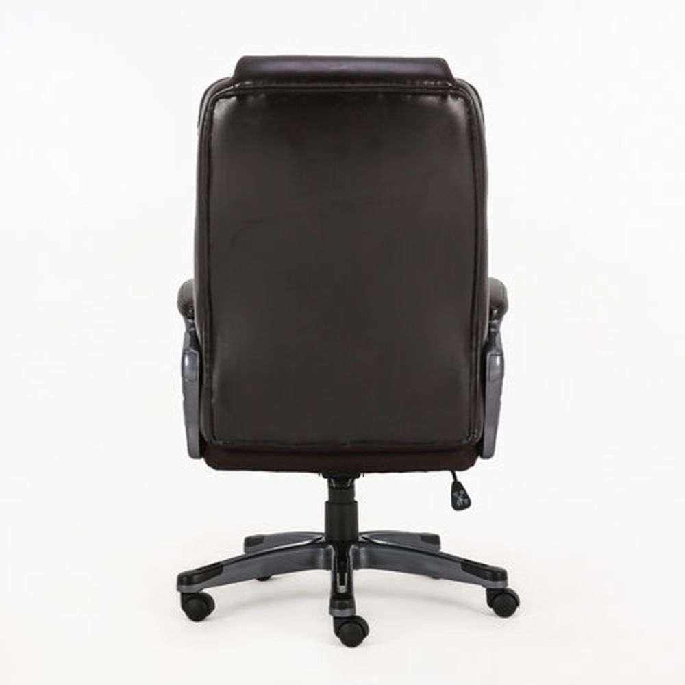 Кресло офисное BRABIX PREMIUM "Favorite EX-577", пружинный блок, рециклир. кожа, коричневое, 531936