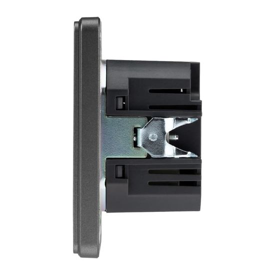 Розетка ROUND USB-A+Type-C 3А с функцией быстрой зарядки титан KRANZ