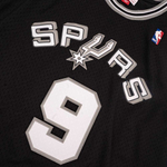 Баскетбольная джерси Mitchell & Ness NBA Swingman San Antonio Spurs Tony Parker#9 Jersey Black