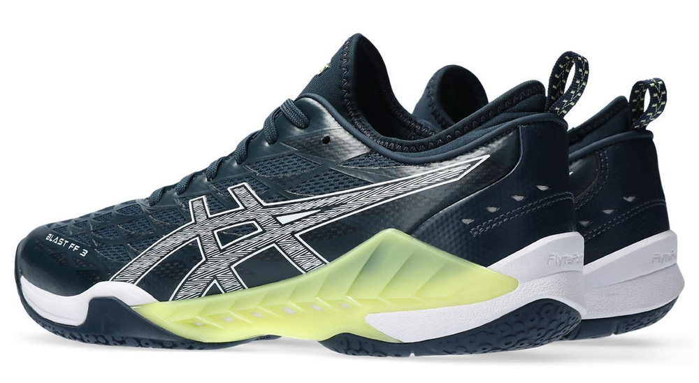 Мужские кроссовки для бадминтона/сквоша Asics Blast FF 3 - французский синий/белый